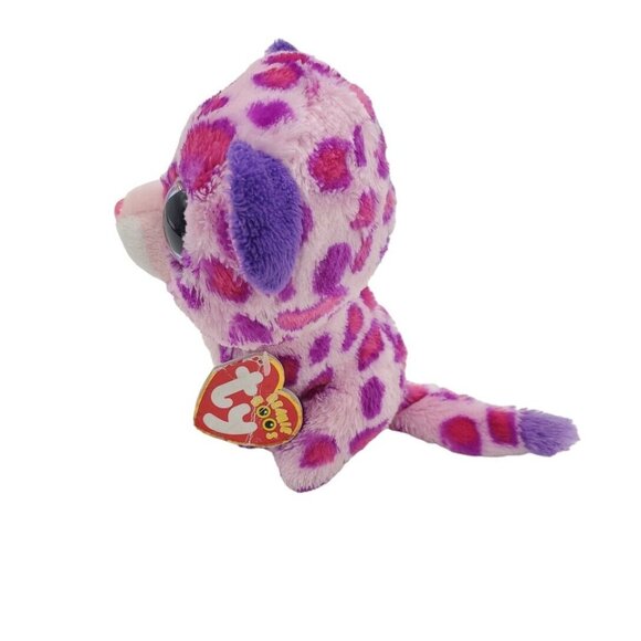 TY Beanie Boos 6” Glamour Pink Leopard Small Plush Stuffed Animal w/ Tags 2013 - Picture 5 of 7